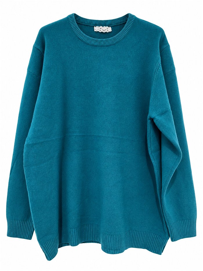 suéter básico oversized