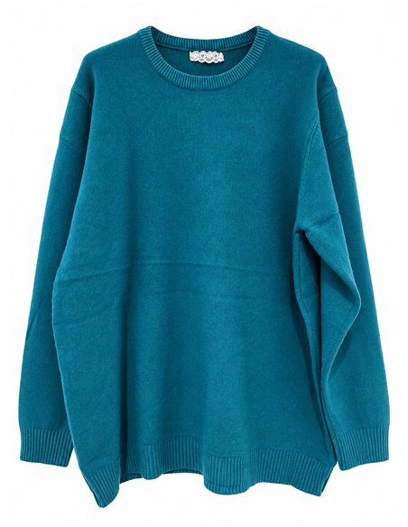 suéter básico oversized