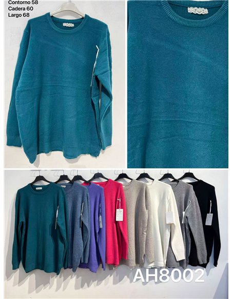 suéter básico oversized