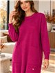 Robe en maille fine avec sequins et poches