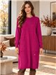 Robe en maille fine avec sequins et poches
