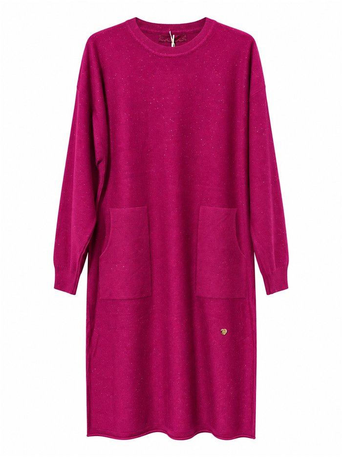 Robe en maille fine avec sequins et poches