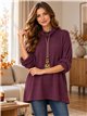 Suéter de gola alta oversized com gola