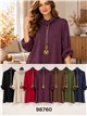 Suéter de gola alta oversized com gola