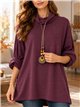 Suéter de gola alta oversized com gola