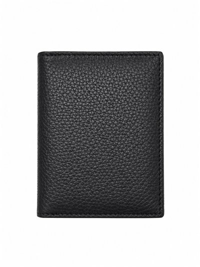 Leather vertical card holder