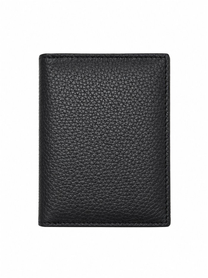 Leather vertical card holder