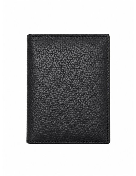 Leather vertical card holder
