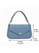 Mini bolsa estilo envelope com corrente dourada