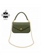 Mini bolsa estilo envelope com corrente dourada