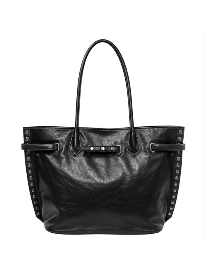 Sac cabas structuré avec picots latéraux