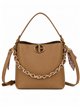 Bolso cubo con cadena decorativa y bandolera