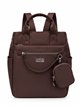 Zaino in nylon Coveri Collection con portamonete removibile.