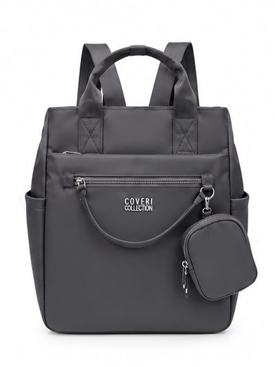 Coveri Collection Nylon-Rucksack mit herausnehmbarem Münzfach