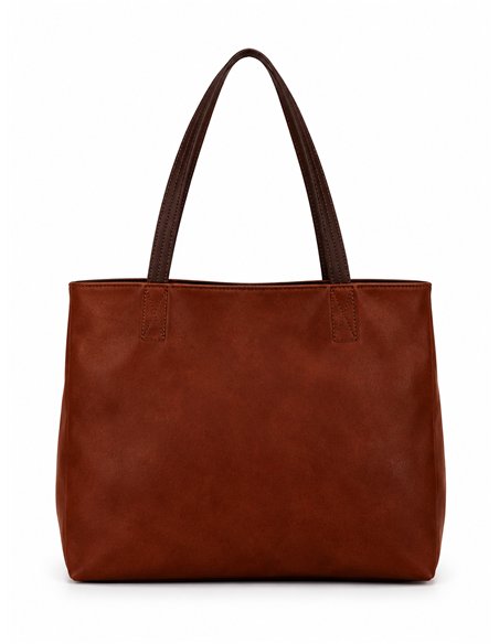 Borsa shopper reversibile con beauty case rimovibile