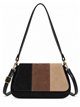 Patchwork-Schultertasche mit Klappe