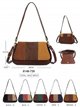 Borsa a tracolla patchwork con patta