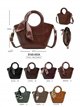 Petit sac à main avec anses rondes et foulard