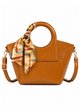 Petit sac à main avec anses rondes et foulard