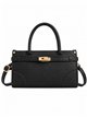 Bolsa com detalhe de fecho metálico