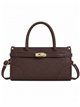 Bolsa com detalhe de fecho metálico