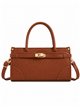 Bolsa com detalhe de fecho metálico