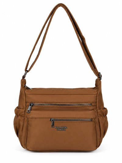 Sac bandoulière Nylob multipoches avec fermetures éclair avant
