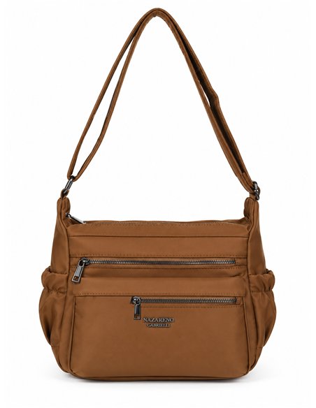 Borsa a tracolla Nylob multitasche con cerniera frontale
