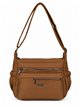 Borsa a tracolla Nylob multitasche con cerniera frontale