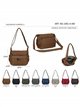 Borsa a tracolla Nylob multitasche con cerniera frontale