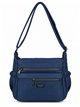 Borsa a tracolla Nylon multitasche con cerniera frontale
