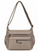 Borsa a tracolla Nylon multitasche con cerniera frontale