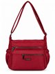 Borsa a tracolla Nylon multitasche con cerniera frontale