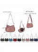 Bolso bandolera nylon multipocket con cremalleras frontales