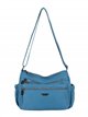 Bolso bandolera nylon multipocket con cremalleras frontales