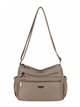 Bolso bandolera nylon multipocket con cremalleras frontales