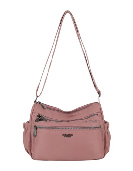 Bolso bandolera nylon multipocket con cremalleras frontales