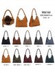 Hobo bag with braided handle and tassel detail