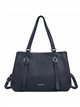 Ampia borsa shopper con tracolle decorative.