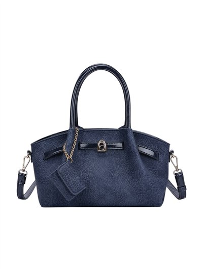 Handtasche mit dekorativem Verschluss und Schulterriemen