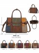 Bolsa patchwork com fivelas