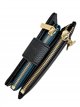Compact wallet with zip coin pocket and charm
