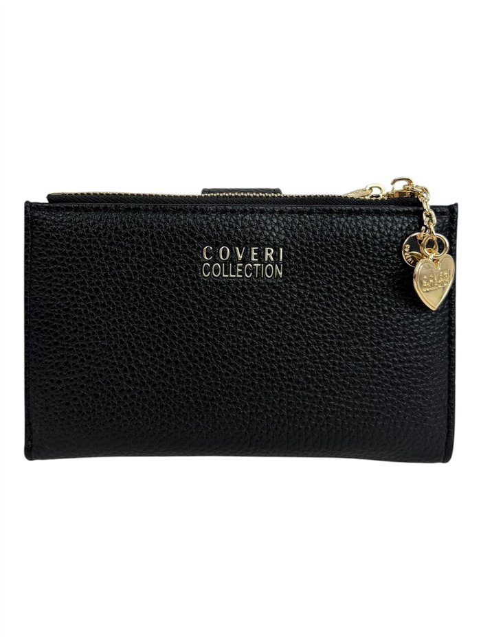 Portefeuille moyen avec porte-monnaie zippé et breloque
