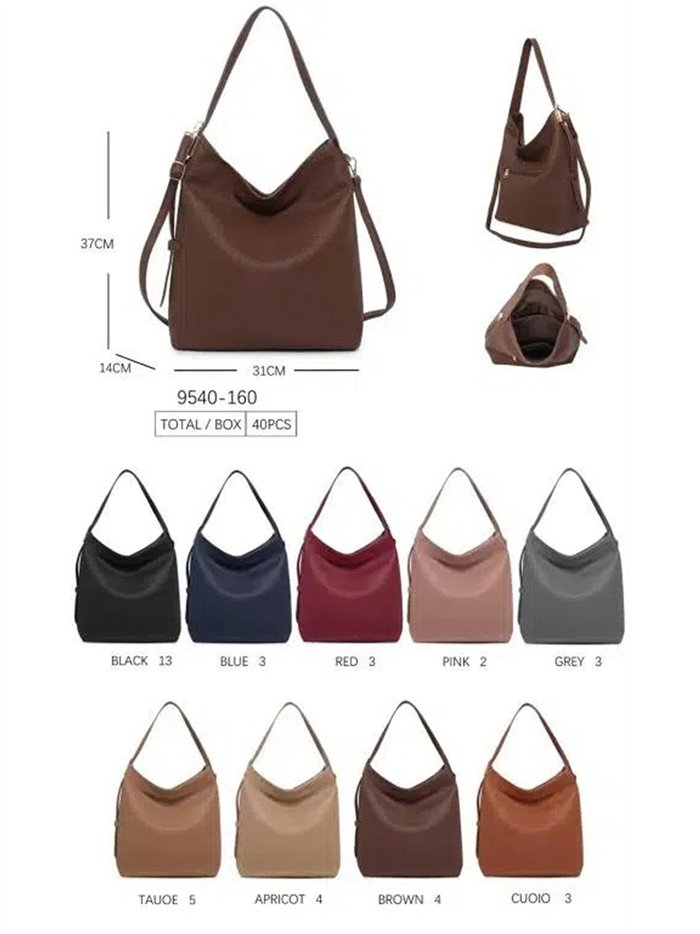 Borsa a tracolla spaziosa e minimalista