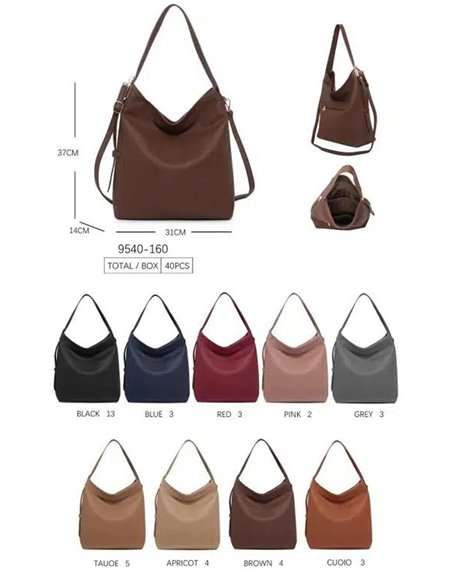 Borsa a tracolla spaziosa e minimalista