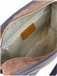 Borsa a tracolla in pelle scamosciata con dettagli in pelle