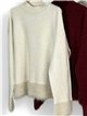 Jersey cuello alto con pelo