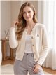 Gilet tressé à boutons bijoux