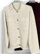 Strickjacke mit Taschen und Schmuckknöpfen