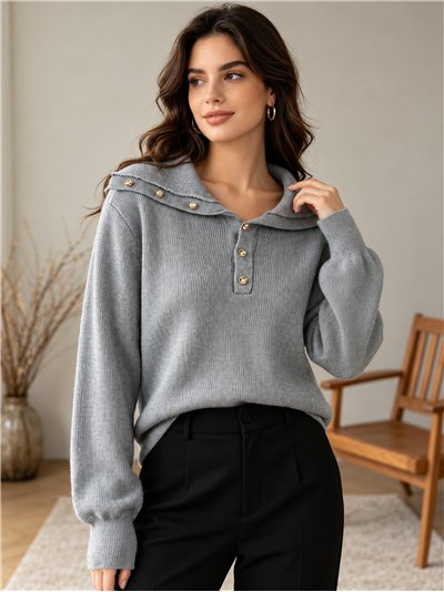 Jersey cuello marinero y botones